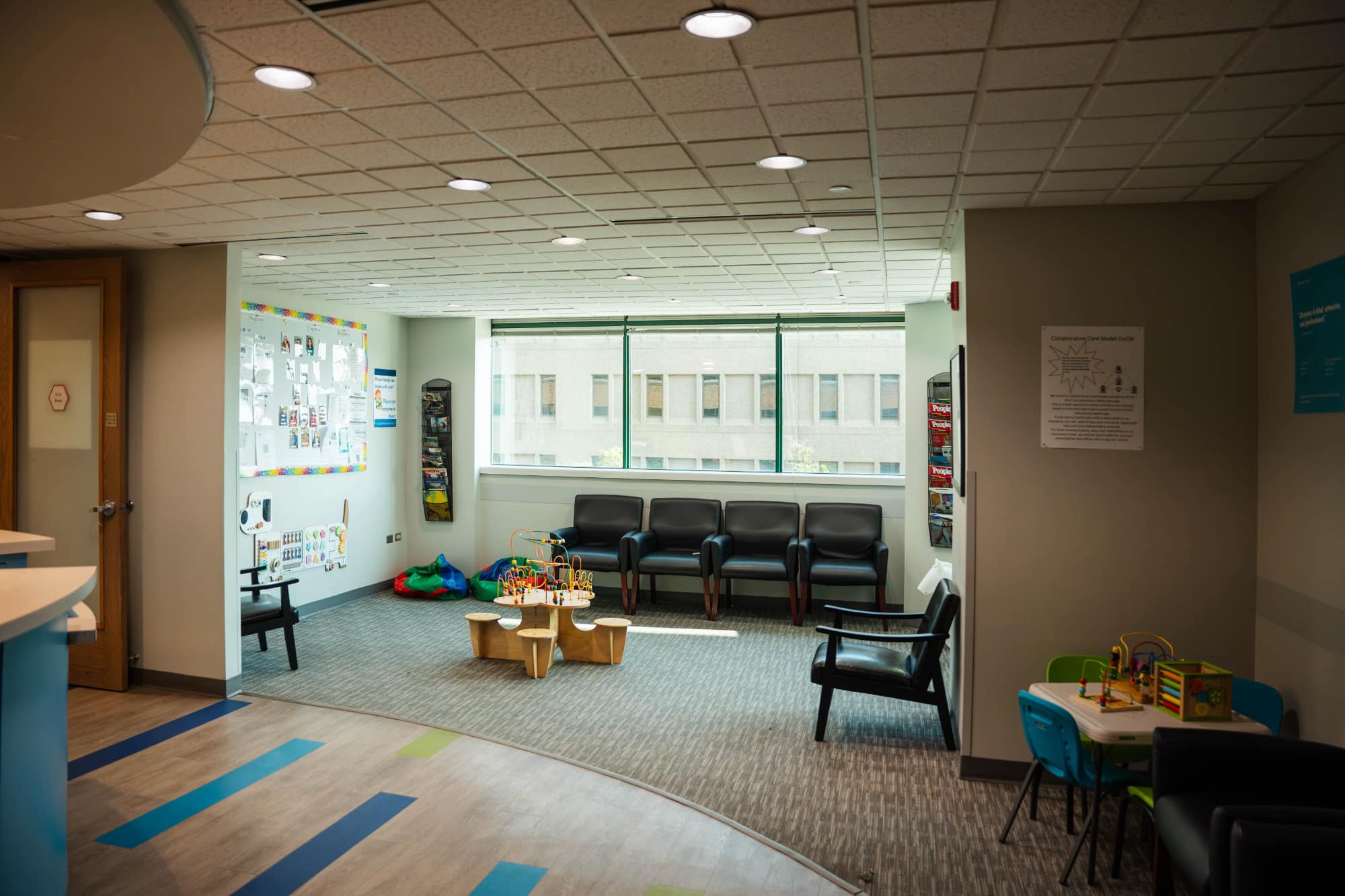 Sapphire Pediatrics waiting room and children’s play area